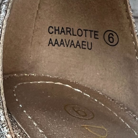 Dream Pairs Metallic Champagne Gold Open Toe Strappy High Heels Stilettos Size 6 - Picture 8 of 9